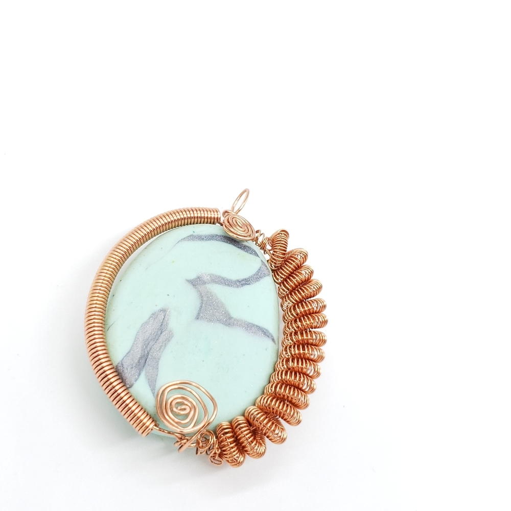 Handmade Wire Wrapped Pendant Boho Pendant